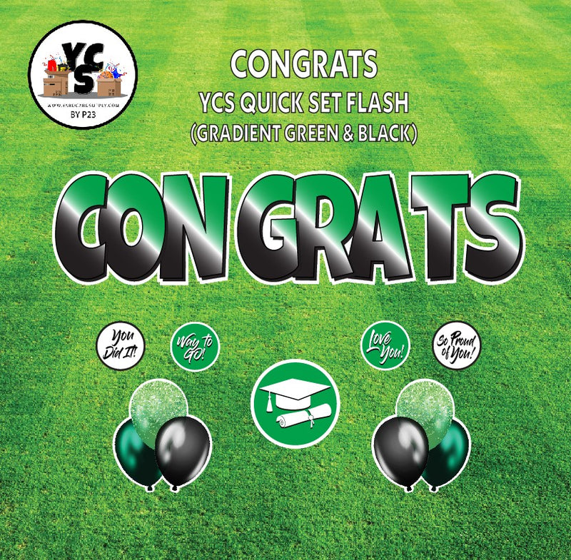 YCS FLASH® Quick Set - Congrats - Solid