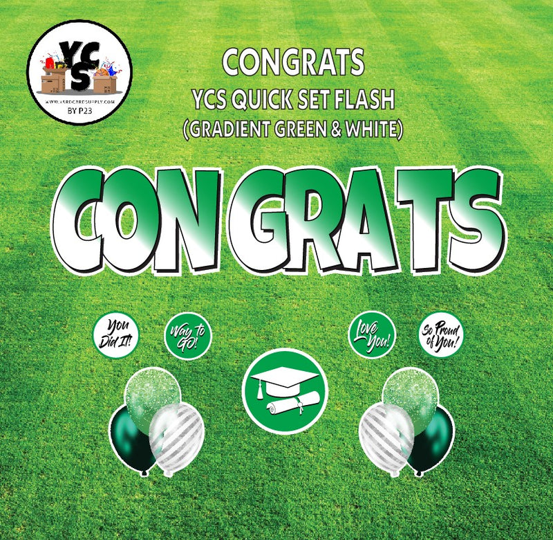 YCS FLASH® Quick Set - Congrats - Solid