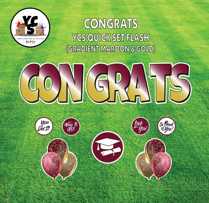 YCS FLASH® Quick Set - Congrats - Solid