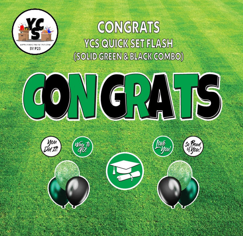 YCS FLASH® Quick Set - Congrats - Solid