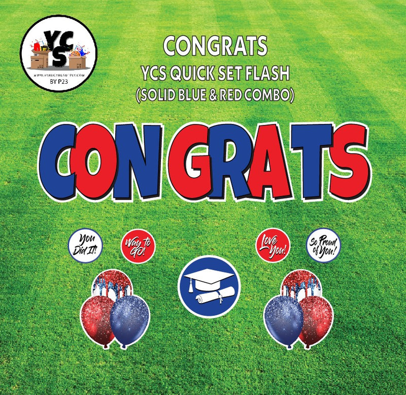 YCS FLASH® Quick Set - Congrats - Solid