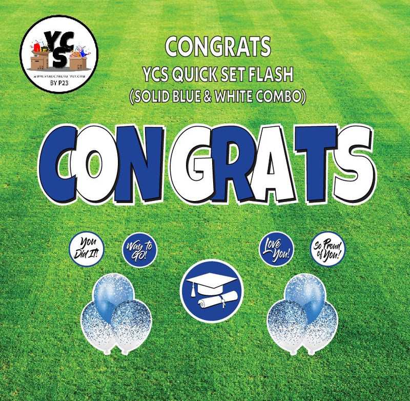 YCS FLASH® Quick Set - Congrats - Solid