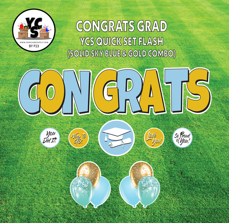 YCS FLASH® Quick Set - Congrats - Solid