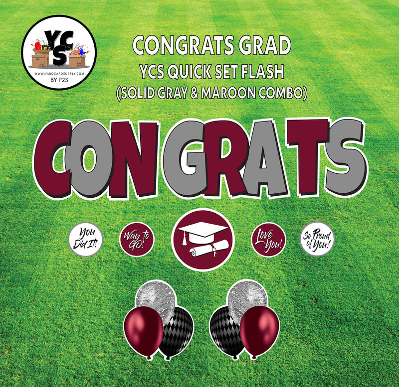 YCS FLASH® Quick Set - Congrats - Solid