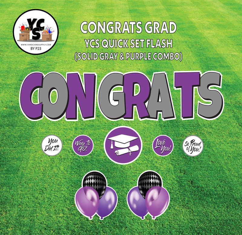 YCS FLASH® Quick Set - Congrats - Solid