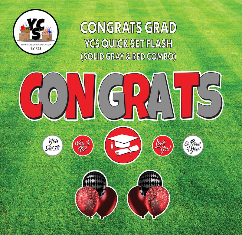 YCS FLASH® Quick Set - Congrats - Solid