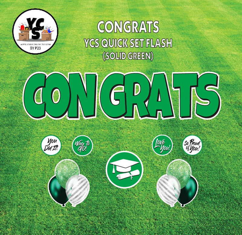 YCS FLASH® Quick Set - Congrats - Solid