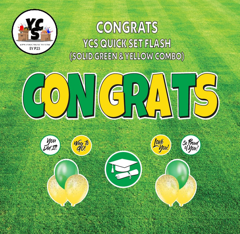 YCS FLASH® Quick Set - Congrats - Solid