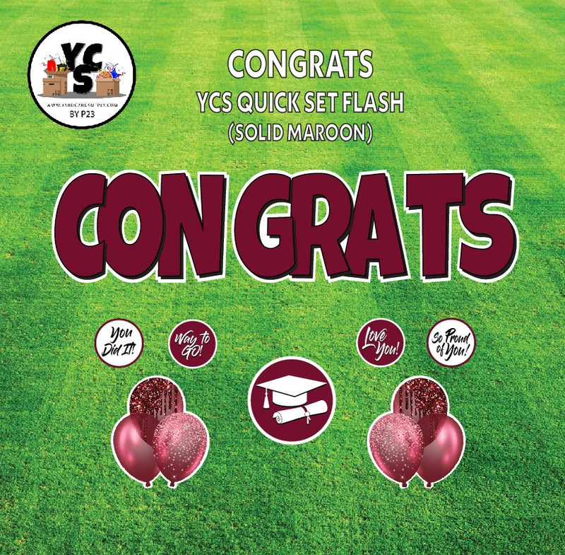 YCS FLASH® Quick Set - Congrats - Solid