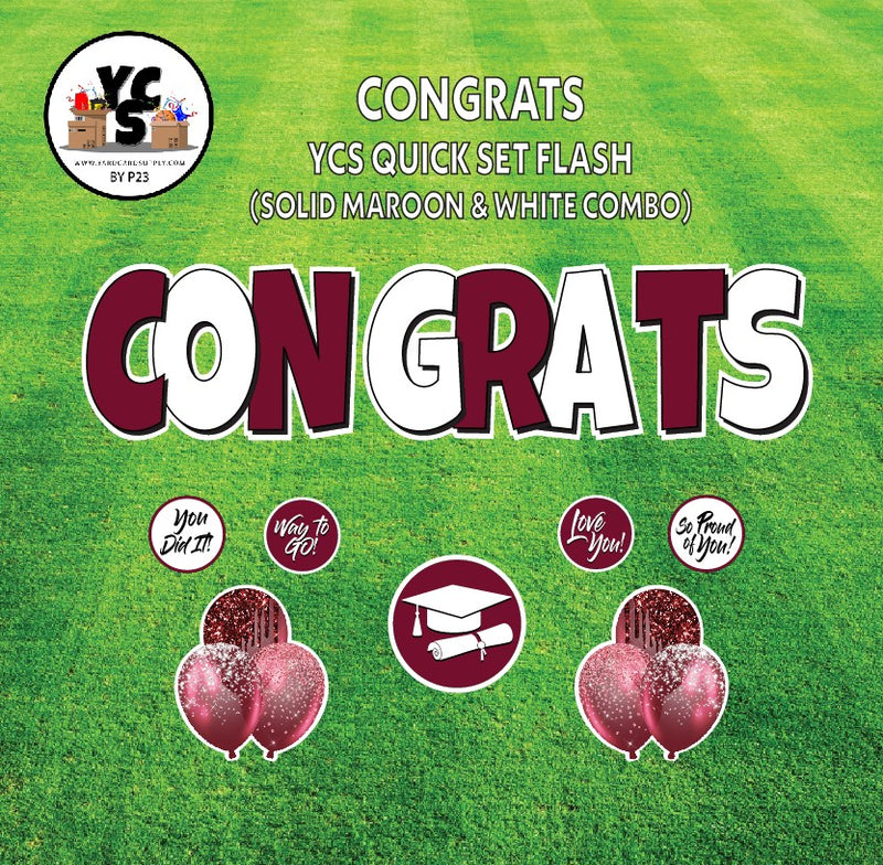 YCS FLASH® Quick Set - Congrats - Solid
