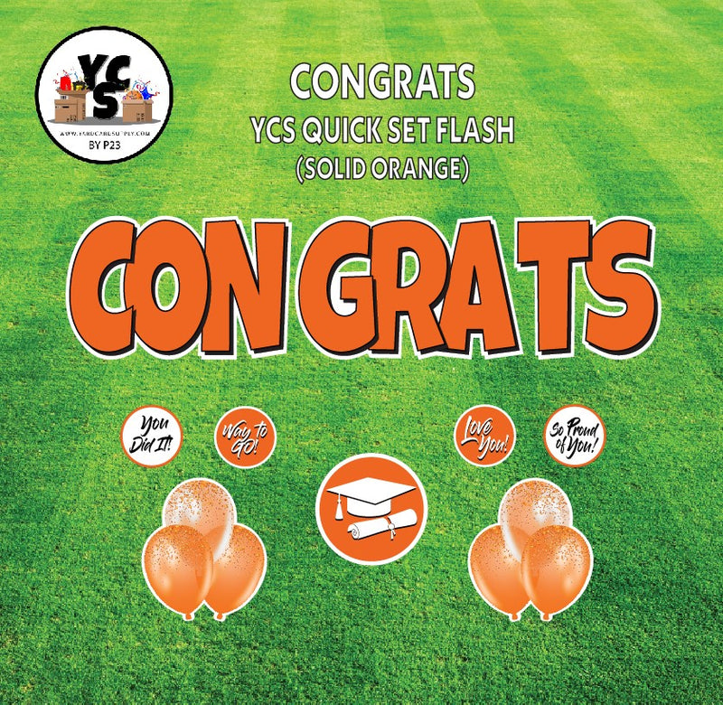 YCS FLASH® Quick Set - Congrats - Solid