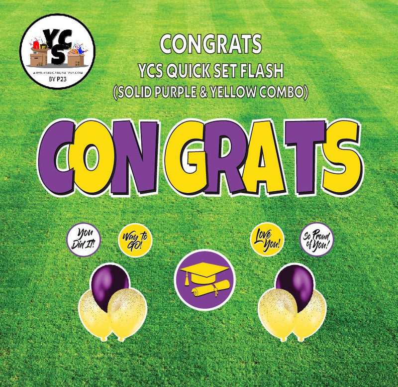 YCS FLASH® Quick Set - Congrats - Solid