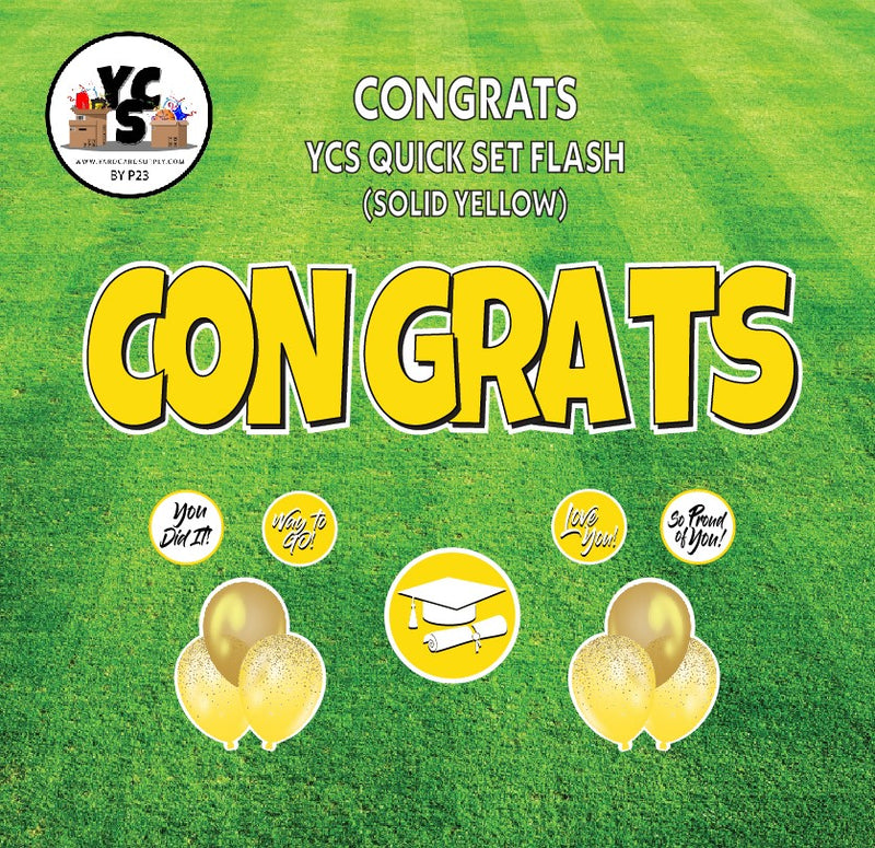 YCS FLASH® Quick Set - Congrats - Solid