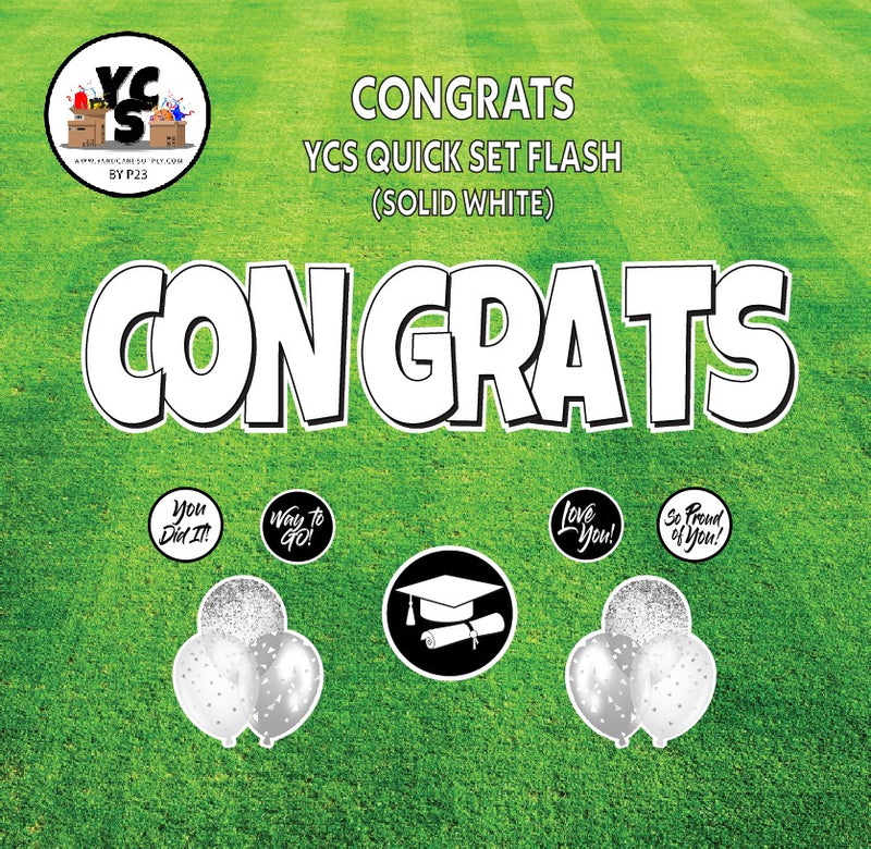 YCS FLASH® Quick Set - Congrats - Solid