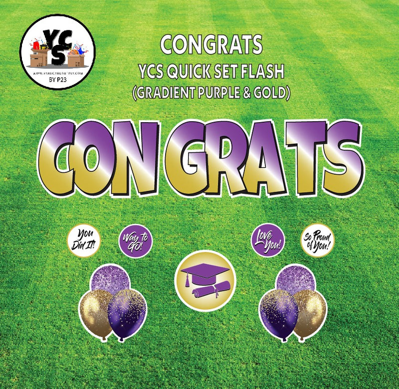 YCS FLASH® Quick Set - Congrats - Solid