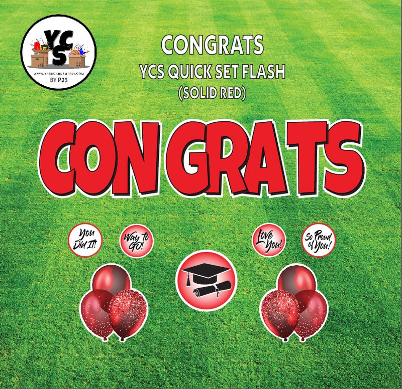 YCS FLASH® Quick Set - Congrats - Solid