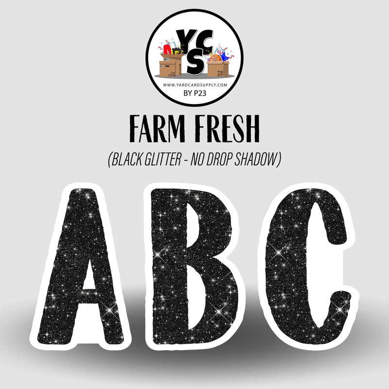 FARM FRESH 23 Inch GLITTER ALPHABET SET