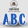 FARM FRESH 23 Inch GLITTER ALPHABET SET