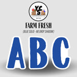 FARM FRESH 23 Inch SOLID ALPHABET SET
