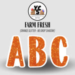 FARM FRESH 23 Inch GLITTER ESSENTIAL LETTER & NUMBER Set