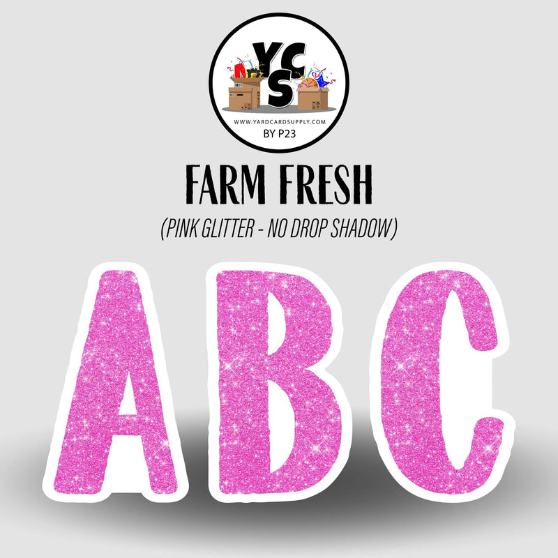 FARM FRESH 23 Inch GLITTER ALPHABET SET