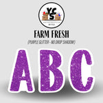FARM FRESH 23 Inch GLITTER ALPHABET SET
