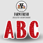 FARM FRESH 23 Inch GLITTER ALPHABET SET