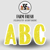 FARM FRESH 23 Inch GLITTER ALPHABET SET