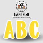 FARM FRESH 23 Inch SOLID ESSENTIAL LETTER & NUMBER Set