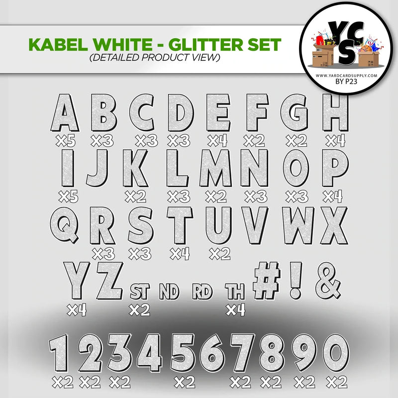 Start NOW Rental Business Basic Starter Set - KABEL Font - 165 Pieces