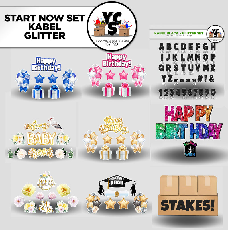 Start NOW Rental Business Starter Set - Kabel Font 273 Pieces