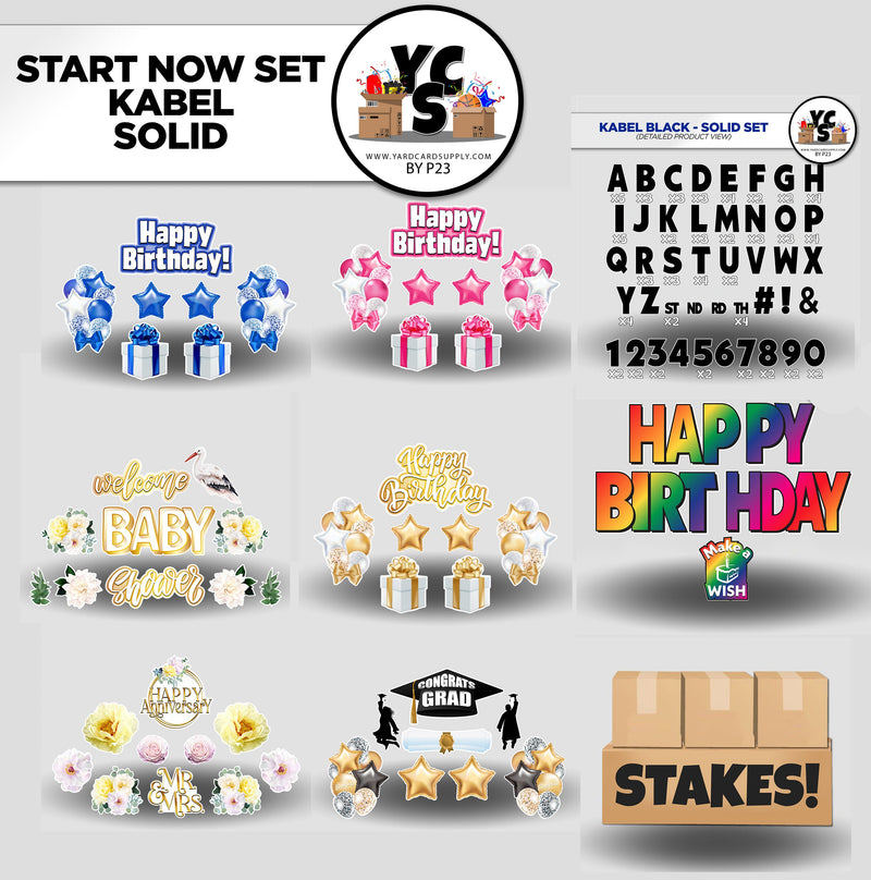 Start NOW Rental Business Starter Set - Kabel Font 273 Pieces