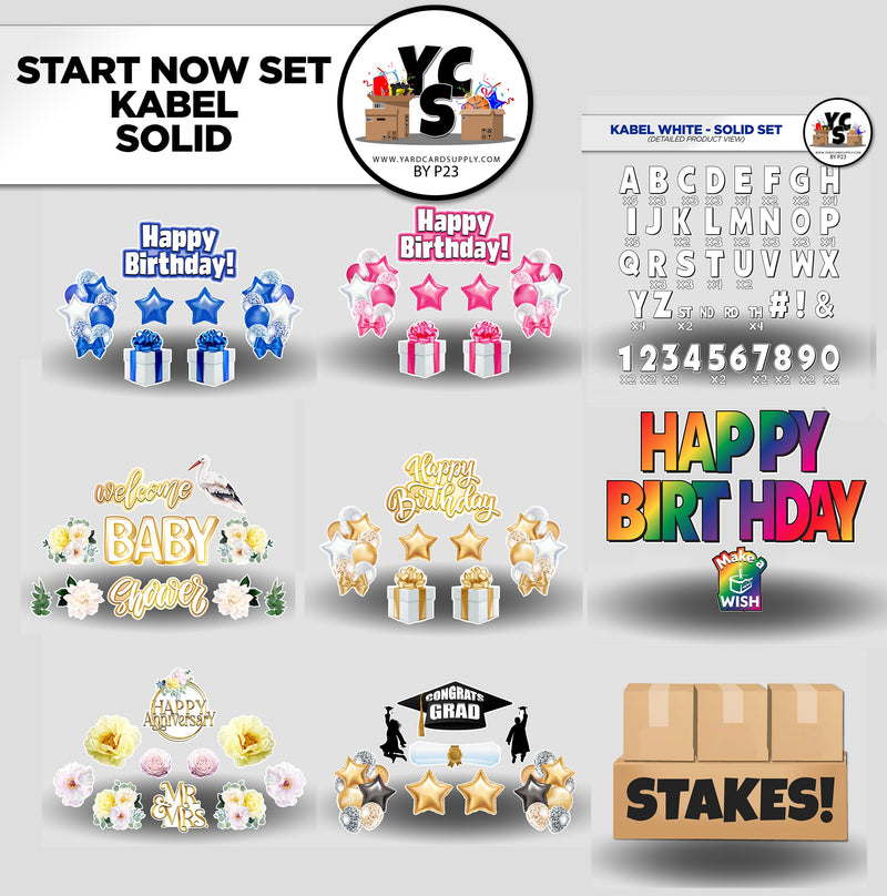 Start NOW Rental Business Starter Set - Kabel Font 273 Pieces