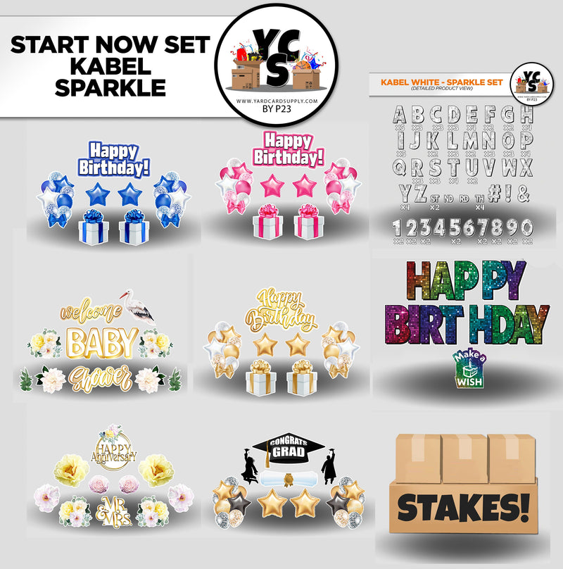 Start NOW Rental Business Starter Set - Kabel Font 273 Pieces