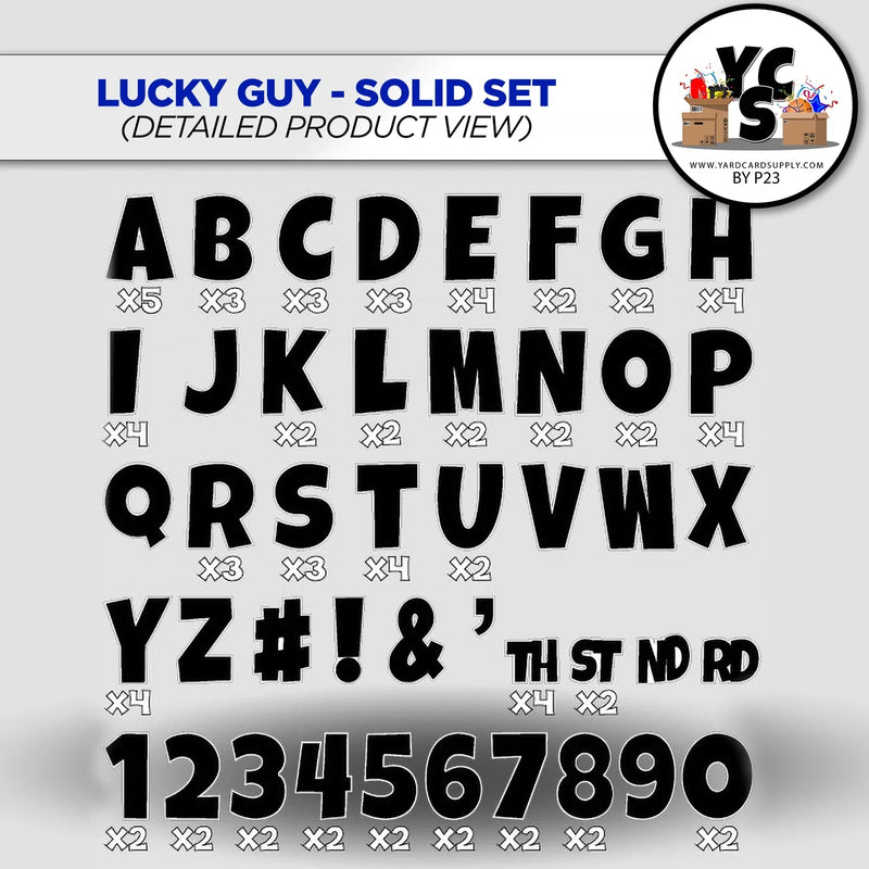 Start NOW Rental Business Starter Set - Lucky Guy Font 273 Pieces