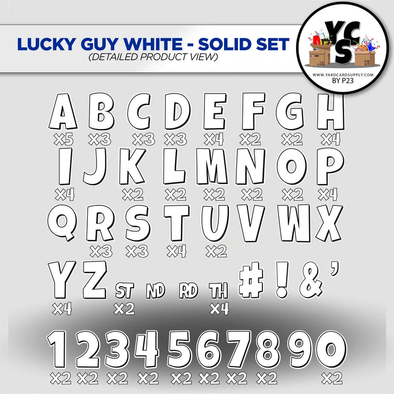 Start NOW Rental Business Starter Set - Lucky Guy Font 273 Pieces