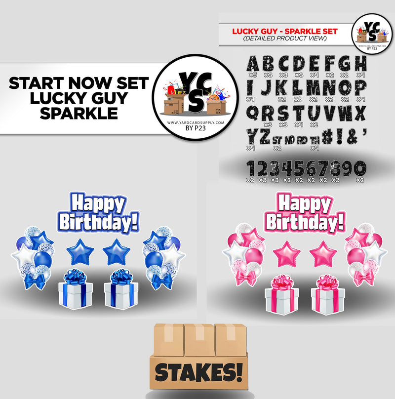 Start NOW Rental Business Basic Starter Set - LUCKY GUY - 165 Pieces
