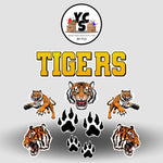 YCS FLASH® MASCOT Quick Set TIGERS