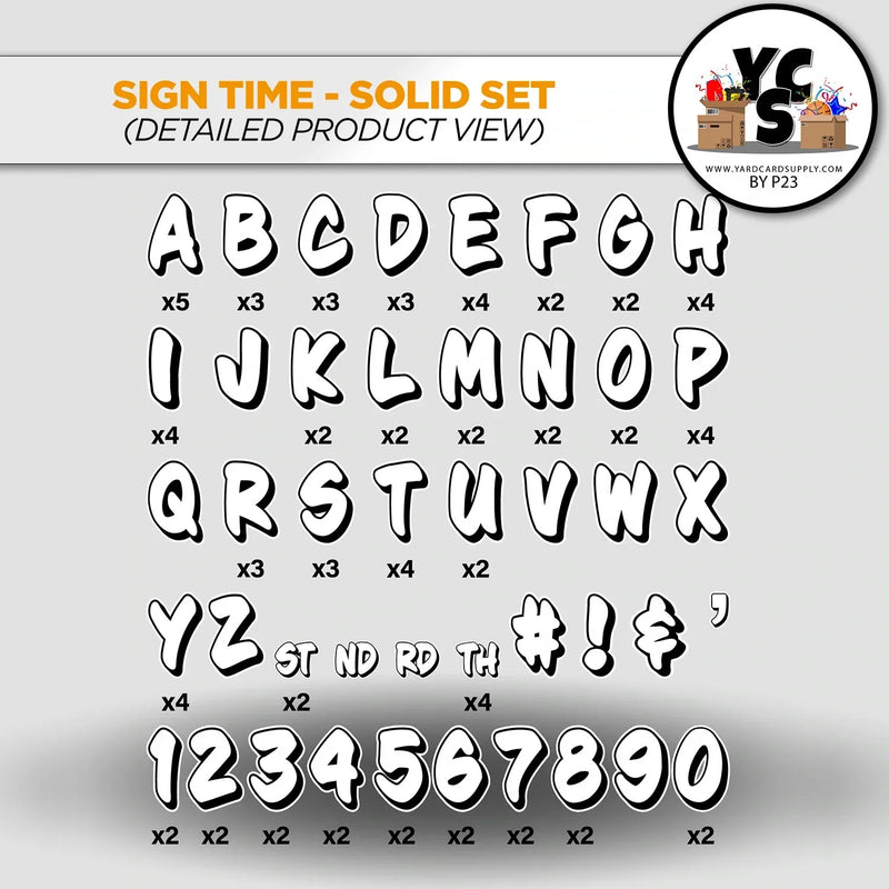Start NOW Rental Business Basic Starter Set - Sign Time - 165 Pieces
