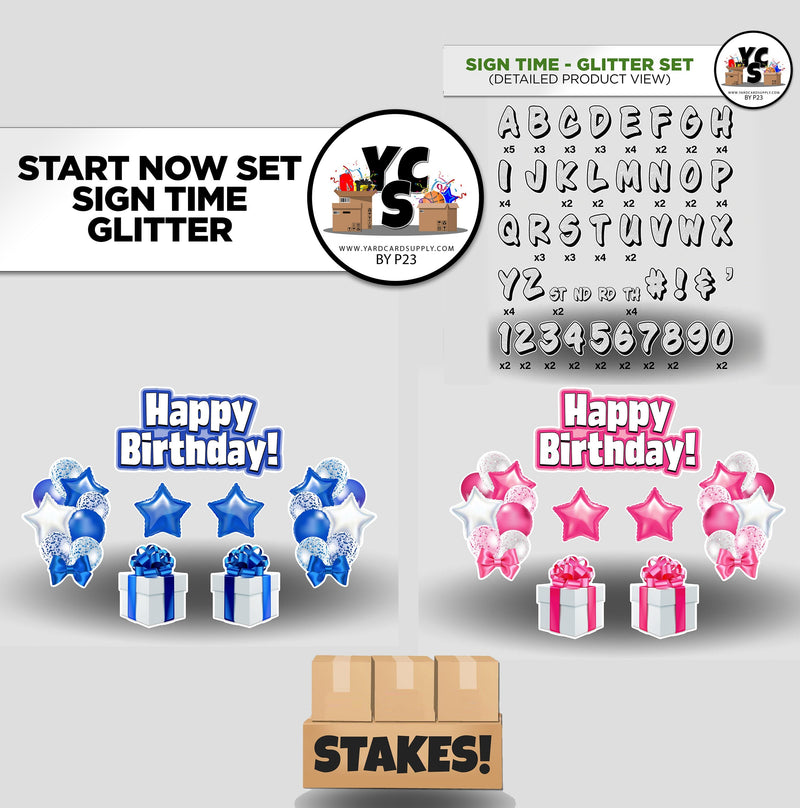 Start NOW Rental Business Basic Starter Set - Sign Time - 165 Pieces