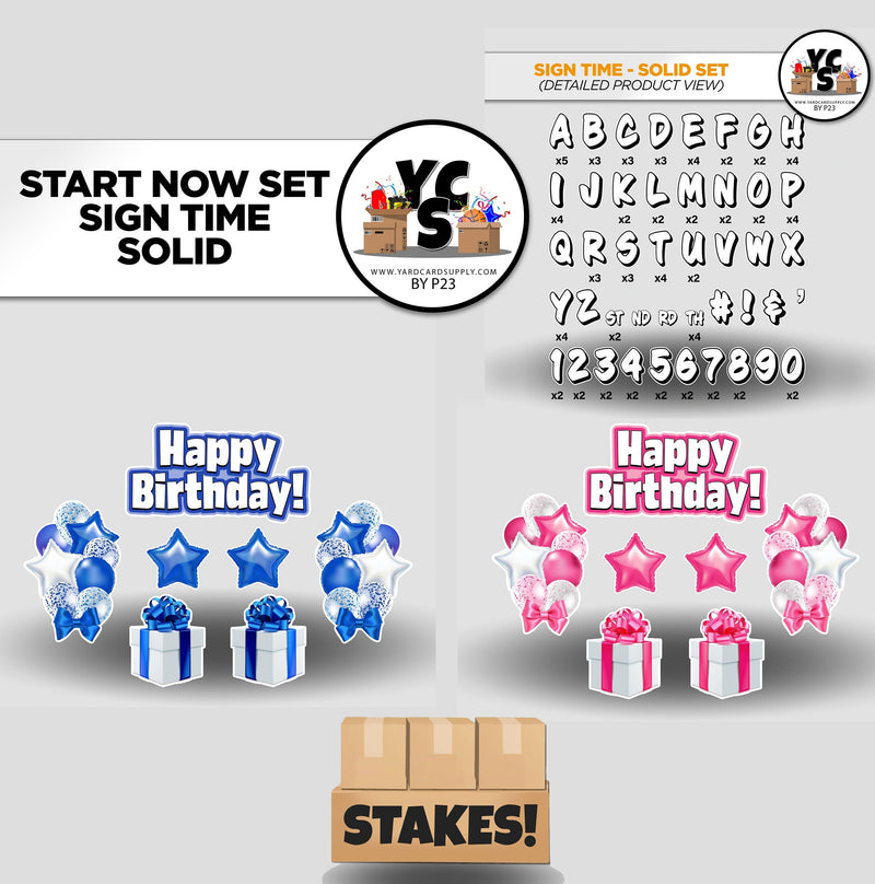 Start NOW Rental Business Basic Starter Set - Sign Time - 165 Pieces