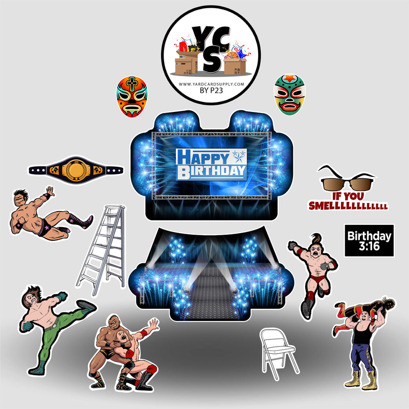Professional Wrestling Birthday Set