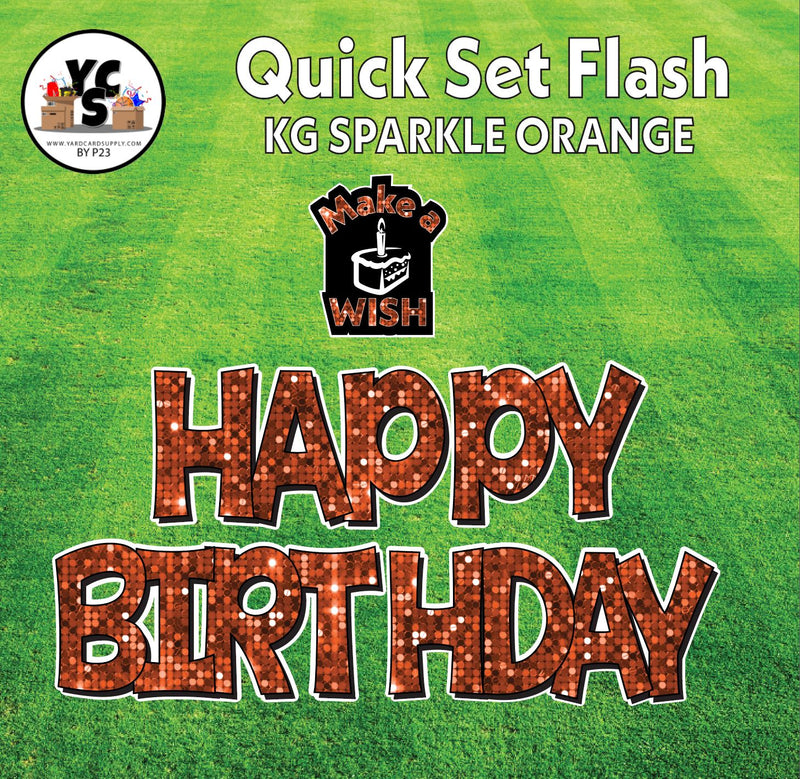 YCS FLASH® Quick Set KG Sparkle Happy Birthday