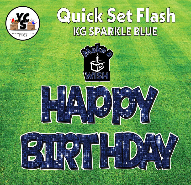 YCS FLASH® Quick Set KG Sparkle Happy Birthday