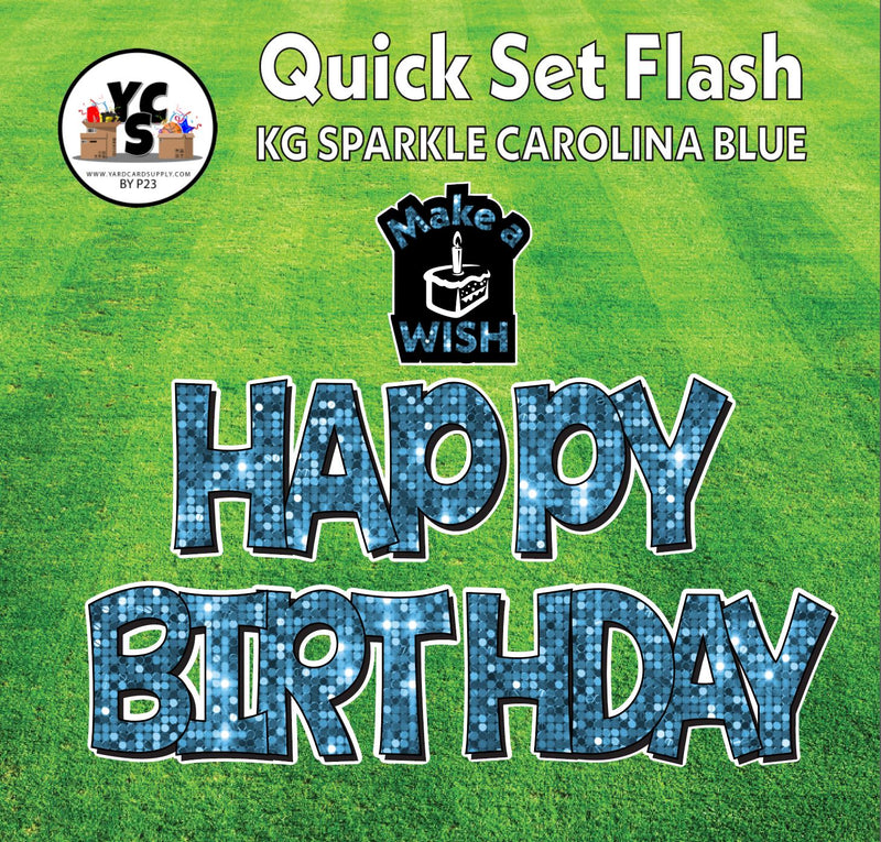 YCS FLASH® Quick Set KG Sparkle Happy Birthday