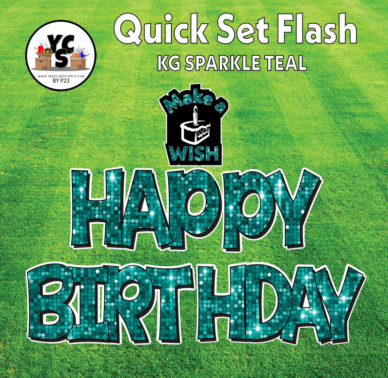 YCS FLASH® Quick Set KG Sparkle Happy Birthday
