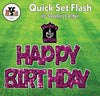 YCS FLASH® Quick Set KG Sparkle Happy Birthday