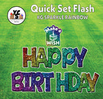 YCS FLASH® Quick Set KG Sparkle Happy Birthday