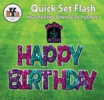 YCS FLASH® Quick Set KG Sparkle Happy Birthday