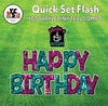 YCS FLASH® Quick Set KG Sparkle Happy Birthday